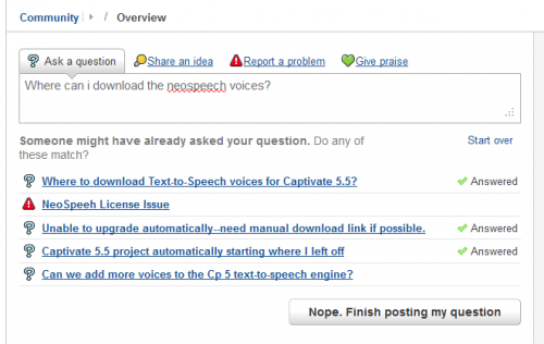 suggested answers to question gs6 Search before posting