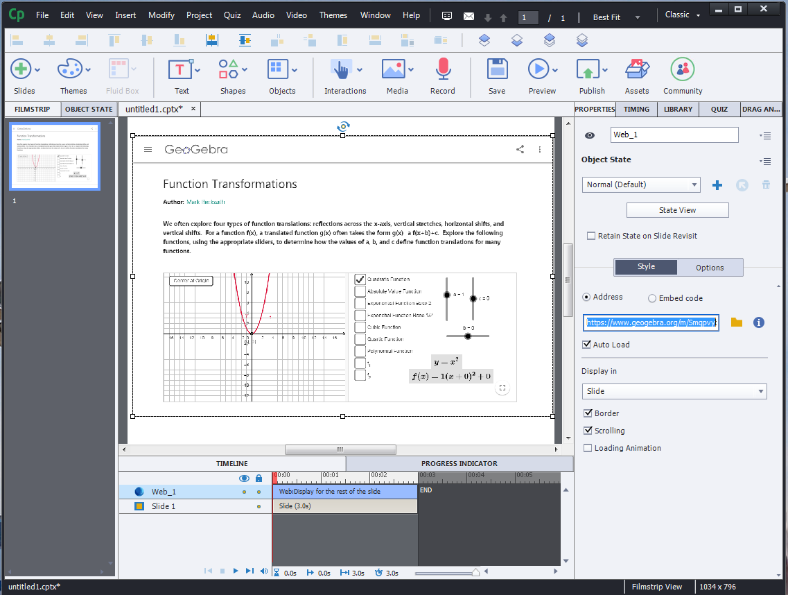 Geogebra Elearning Geogebra Elearning