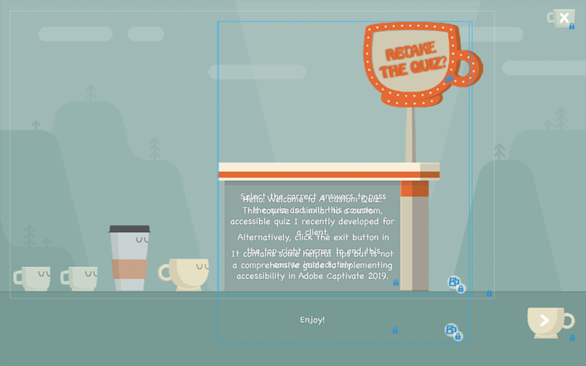 Multiple text for introductions overlaid on a single slide.