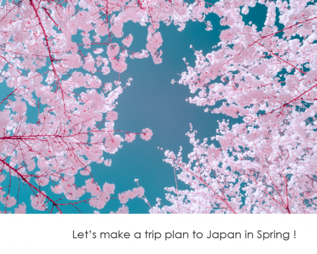 Let's make a trip plan to Japan