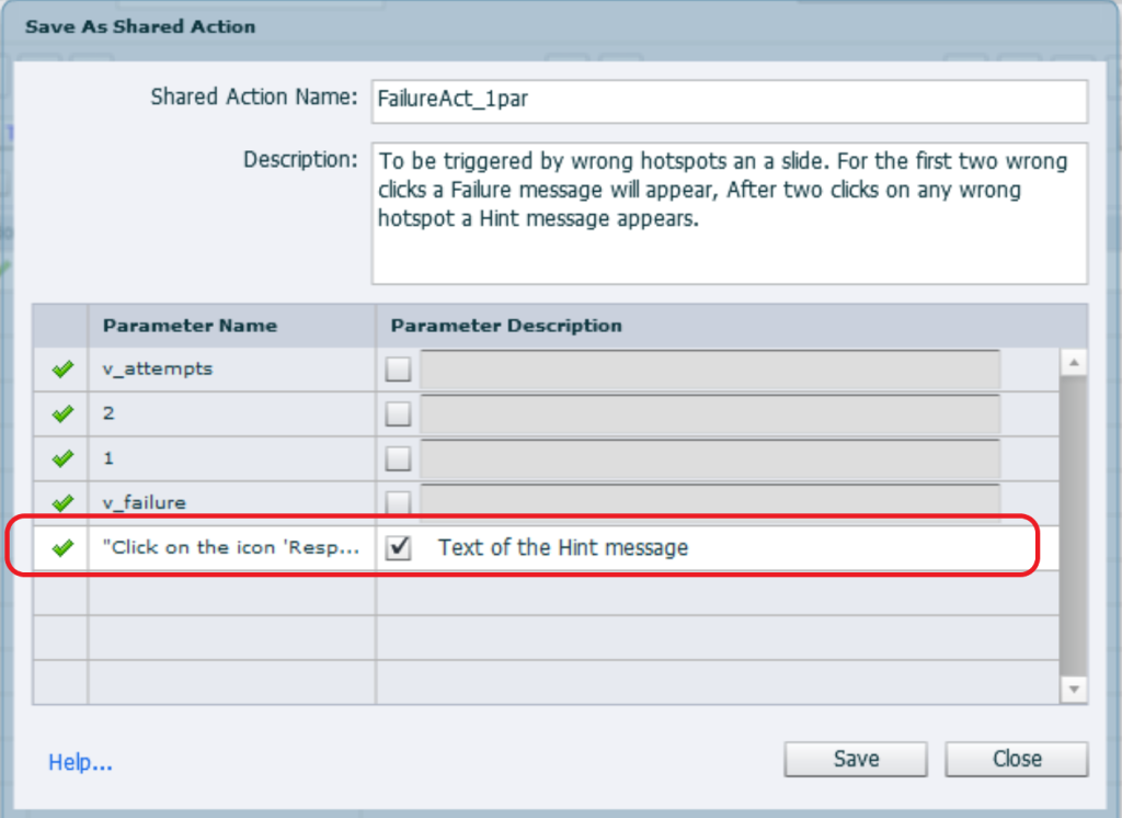 Version 2 parameters