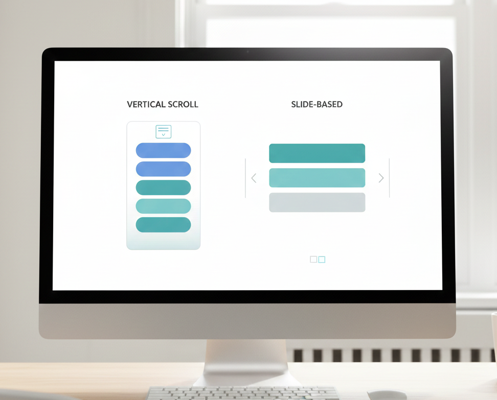 The Long-Scroll Advantage: When to Use Vertical vs. Slide-Based Navigation in eLearning - eLearning