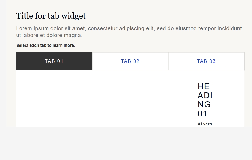 Possible bug with Tabs Widget? Possible bug with Tabs Widget?